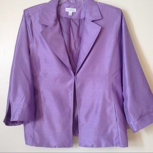 Susan Graver purple jacket size Large, fully lined